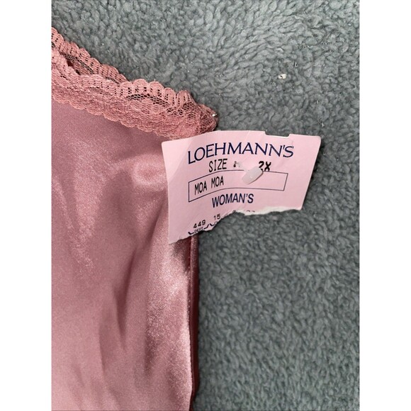 Moa‎ Moa Top Womens 2X Pink Sleeveless V Neck Lace Satiny Y2k Fairy Festival - Picture 3 of 10